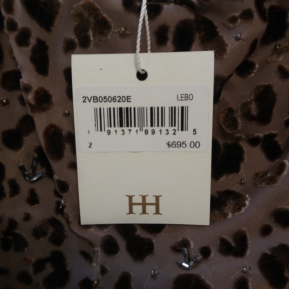 NWT Haute Hippie Sahara Beaded Velvet Dress - Picture 6 of 6